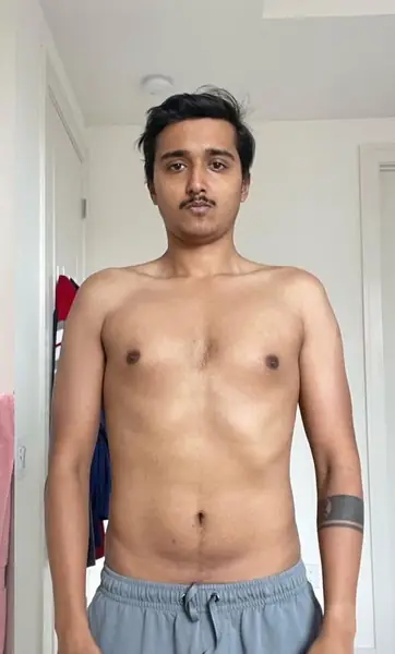 Groom before transformation